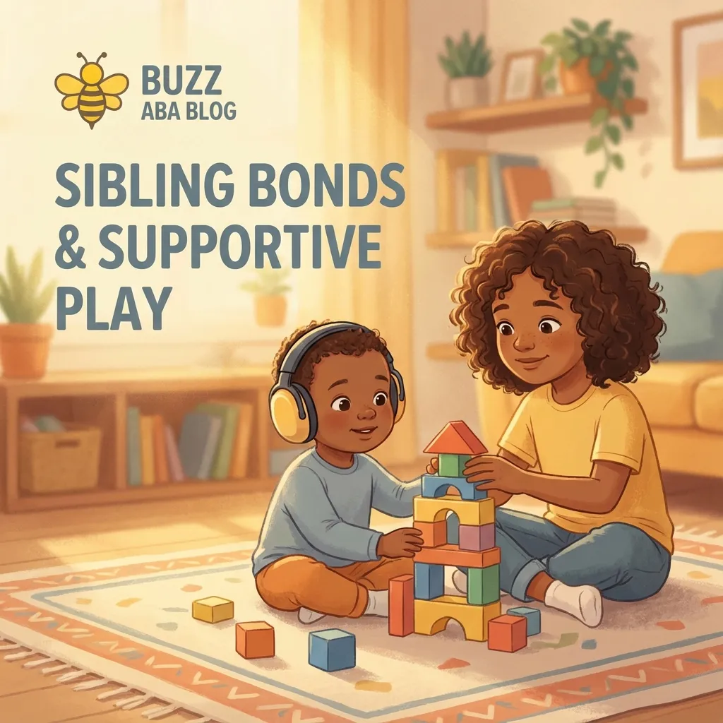 Siblings playing together and building supportive family relationships