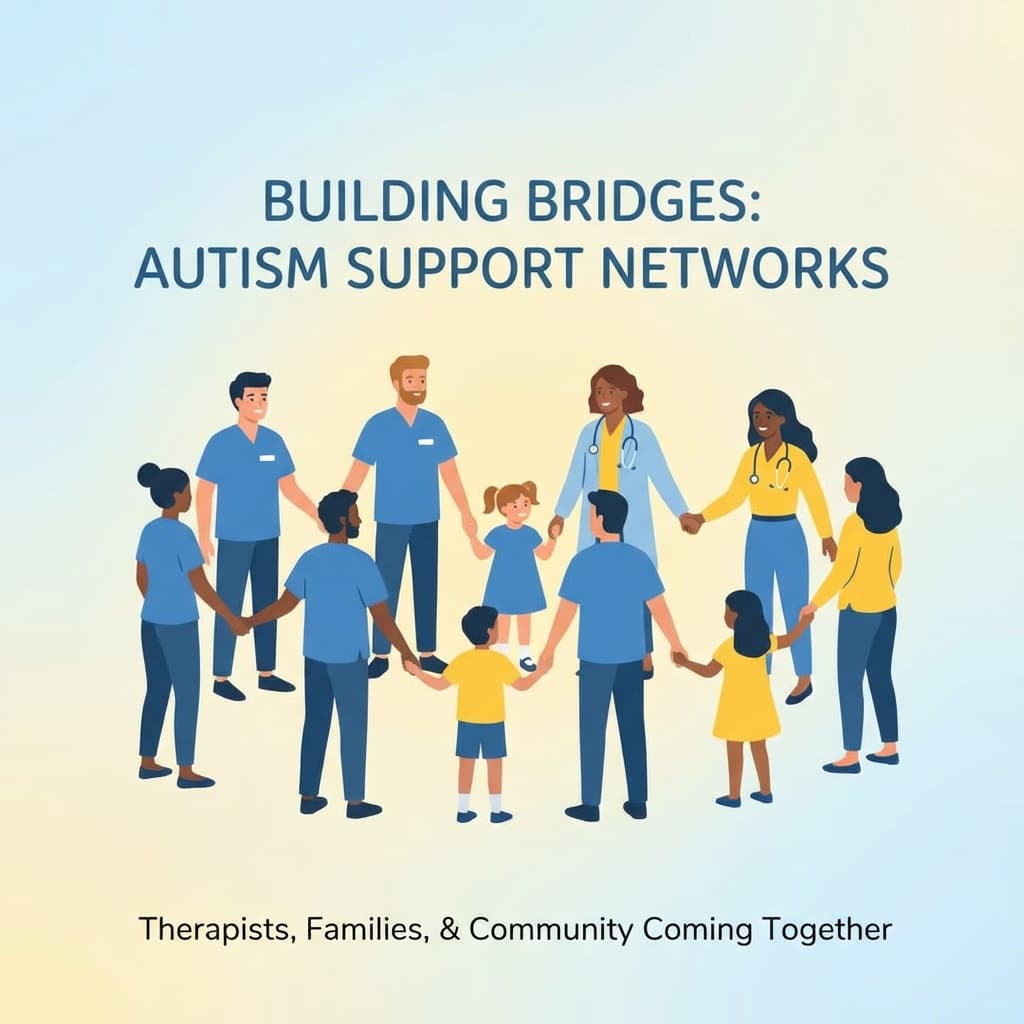 Diverse group of families supporting each other